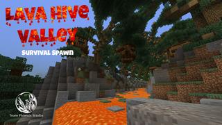 Thumbnail of the Minecraft Bedrock Marketplace product Vallée de la ruche de lave created by Team Phoenix Studio.