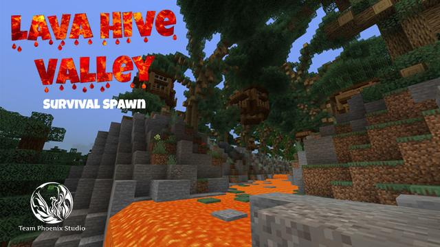 Thumbnail of the Minecraft Bedrock Marketplace product Lava Hive Valley created by Team Phoenix Studio.