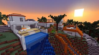 Screenshot of the Minecraft Bedrock Marketplace product Tropicana Academy created by Team Phoenix Studio.