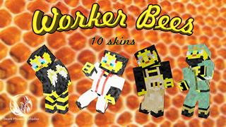 Thumbnail of the Minecraft Bedrock Marketplace product Worker Bees created by Team Phoenix Studio.