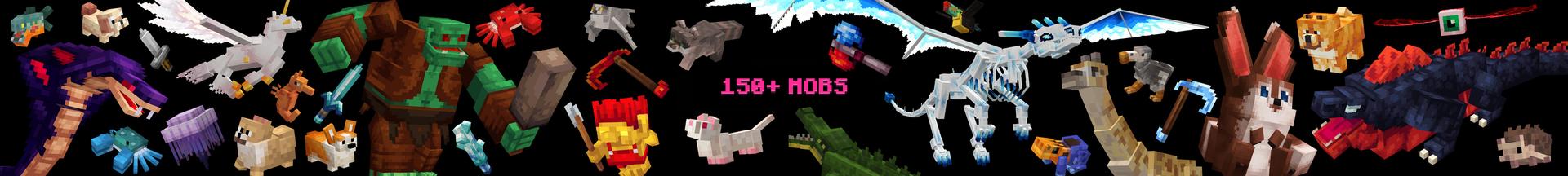 Panorama of the Minecraft Bedrock Marketplace product ALL THE MOBS created by Team Vaeron.