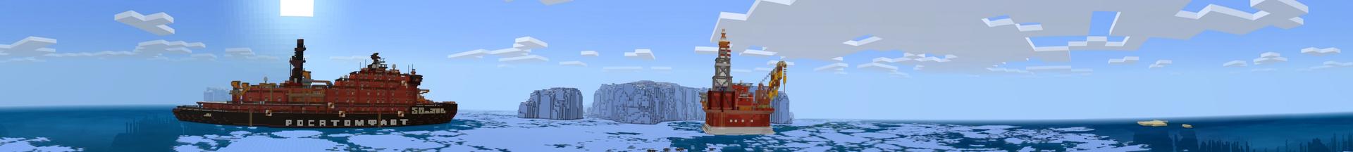 Panorama of the Minecraft Bedrock Marketplace product Arctic Animals created by Team Vaeron.