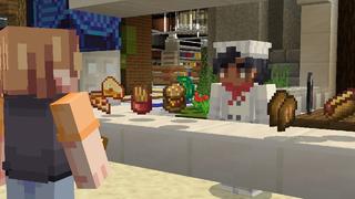 Screenshot of the Minecraft Bedrock Marketplace product Craftable Foods created by Team Vaeron.