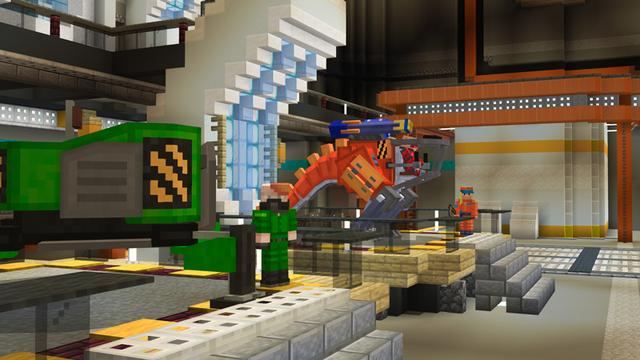 Screenshot of the Minecraft Bedrock Marketplace product Mech Suits created by Team Vaeron.