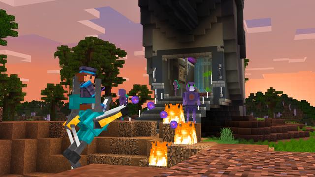 Screenshot of the Minecraft Bedrock Marketplace product Mech Suits created by Team Vaeron.