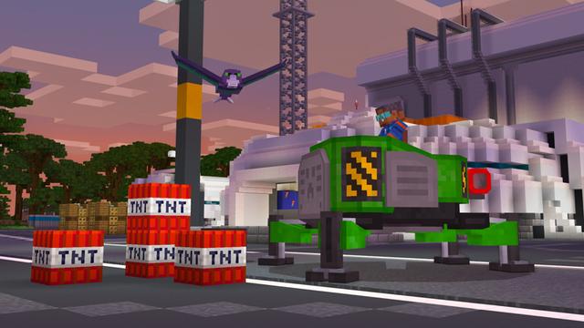 Screenshot of the Minecraft Bedrock Marketplace product Mech Suits created by Team Vaeron.