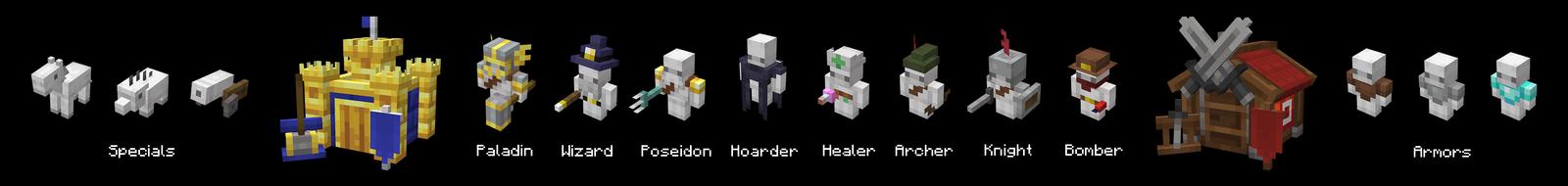 Panorama of the Minecraft Bedrock Marketplace product Mini Soldiers Add-On created by Team Vaeron.