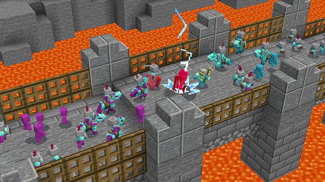 Screenshot of the Minecraft Bedrock Marketplace product Mini Soldiers Add-On created by Team Vaeron.