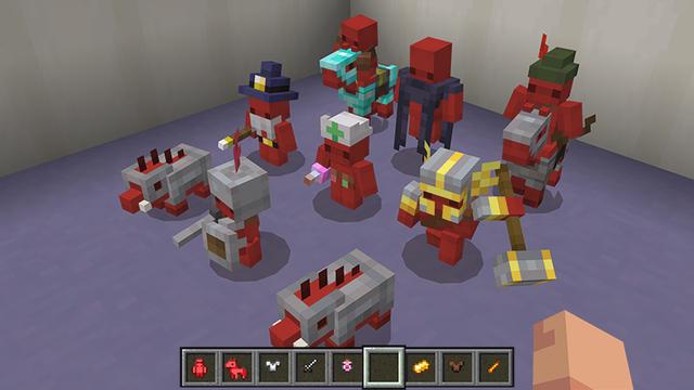 Screenshot of the Minecraft Bedrock Marketplace product Mini Soldiers Add-On created by Team Vaeron.