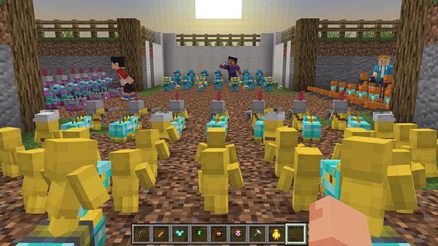 Screenshot of the Minecraft Bedrock Marketplace product Mini Soldiers Add-On created by Team Vaeron.