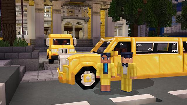 Screenshot of the Minecraft Bedrock Marketplace product Ore Cars created by Team Vaeron.