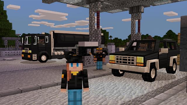 Screenshot of the Minecraft Bedrock Marketplace product Ore Cars created by Team Vaeron.