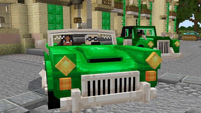 Screenshot of the Minecraft Bedrock Marketplace product Ore Cars created by Team Vaeron.