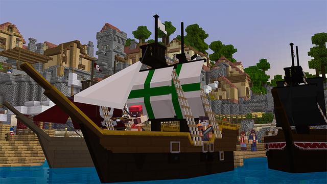 Screenshot of the Minecraft Bedrock Marketplace product Pirate Ships created by Team Vaeron.