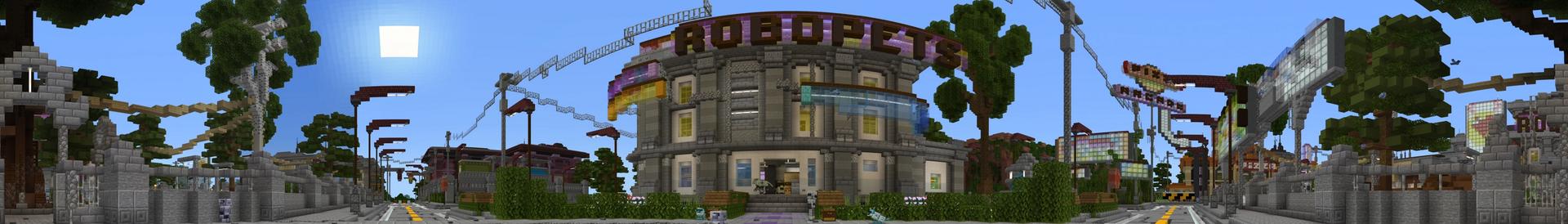 Panorama of the Minecraft Bedrock Marketplace product Robots created by Team Vaeron.