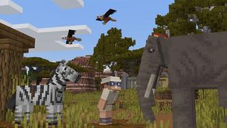 Screenshot of the Minecraft Bedrock Marketplace product Safari Animals created by Team Vaeron.
