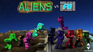Thumbnail of the Minecraft Bedrock Marketplace product Aliens VS AI created by Team Visionary.