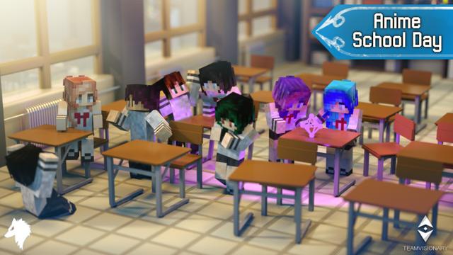 Thumbnail of the Minecraft Bedrock Marketplace product Anime School Day created by Team Visionary.