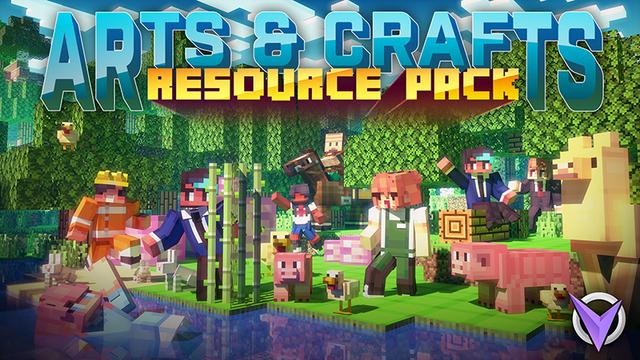 Thumbnail of the Minecraft Bedrock Marketplace product Arts & Crafts Resource Pack created by Team Visionary.