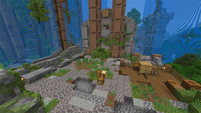 Screenshot of the Minecraft Bedrock Marketplace product Blocked Survival created by Team Visionary.