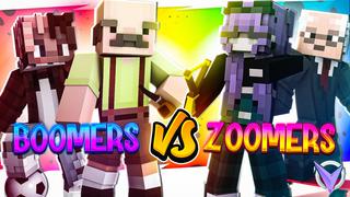Thumbnail of the Minecraft Bedrock Marketplace product Boomers VS Zoomers created by Team Visionary.