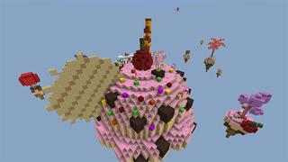 Screenshot of the Minecraft Bedrock Marketplace product Candy Land Skyblock created by Team Visionary.