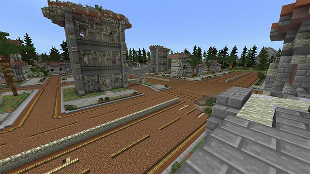 Screenshot of the Minecraft Bedrock Marketplace product Caveman Capital created by Team Visionary.
