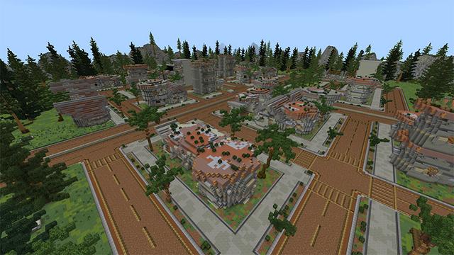 Screenshot of the Minecraft Bedrock Marketplace product Caveman Capital created by Team Visionary.