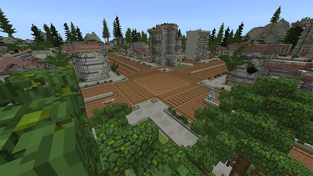 Screenshot of the Minecraft Bedrock Marketplace product Caveman Capital created by Team Visionary.