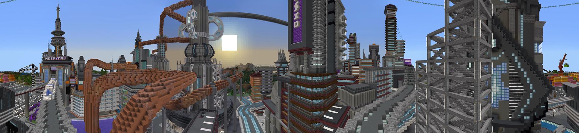 Panorama of the Minecraft Bedrock Marketplace product Circuit City created by Team Visionary.