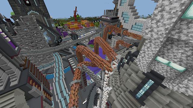 Screenshot of the Minecraft Bedrock Marketplace product Circuit City created by Team Visionary.