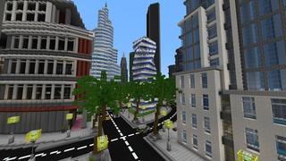 Screenshot of the Minecraft Bedrock Marketplace product City Haven created by Team Visionary.