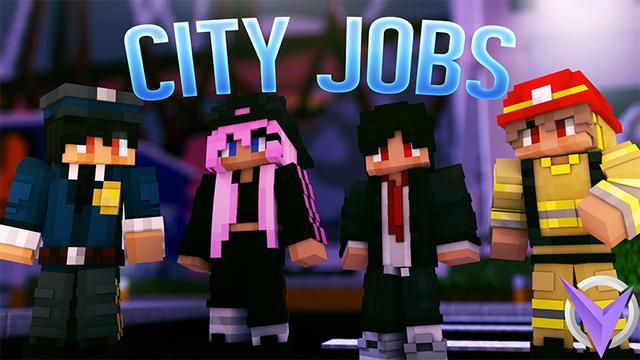 Thumbnail of the Minecraft Bedrock Marketplace product City Jobs created by Team Visionary.