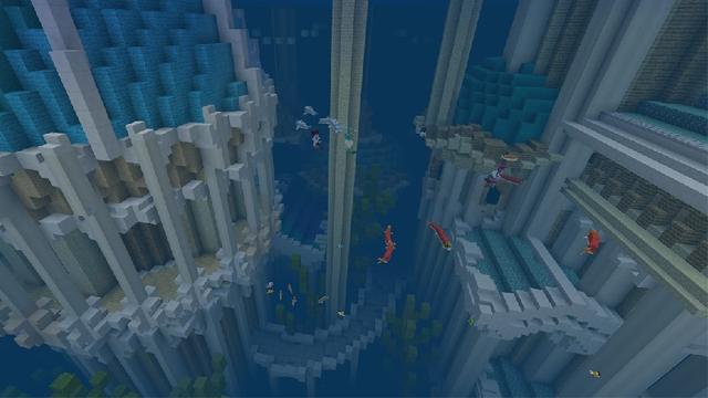 Screenshot of the Minecraft Bedrock Marketplace product City of Atlantis created by Team Visionary.
