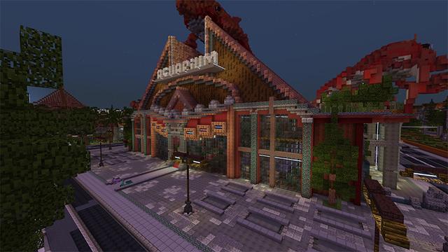 Screenshot of the Minecraft Bedrock Marketplace product Coastal City created by Team Visionary.