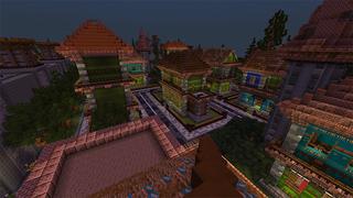 Screenshot of the Minecraft Bedrock Marketplace product Coastal City created by Team Visionary.