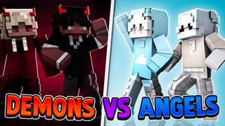 Thumbnail of the Minecraft Bedrock Marketplace product Demons VS Angels created by Team Visionary.