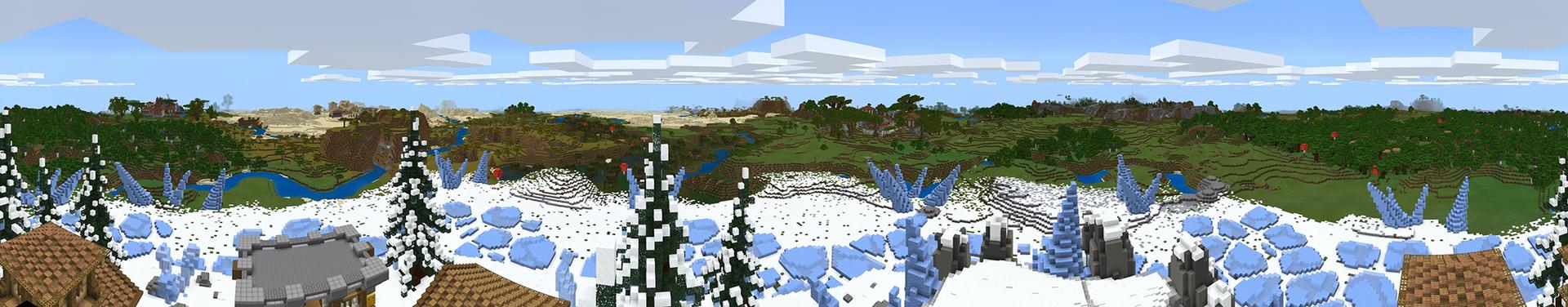 Panorama of the Minecraft Bedrock Marketplace product Dragon Lair Survival created by Team Visionary.