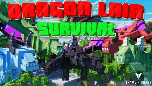 Thumbnail of the Minecraft Bedrock Marketplace product Supervivencia en la Guarida del Dragón created by Team Visionary.