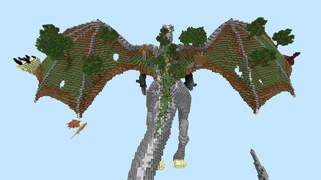 Screenshot of the Minecraft Bedrock Marketplace product Dragon Skyblock created by Team Visionary.
