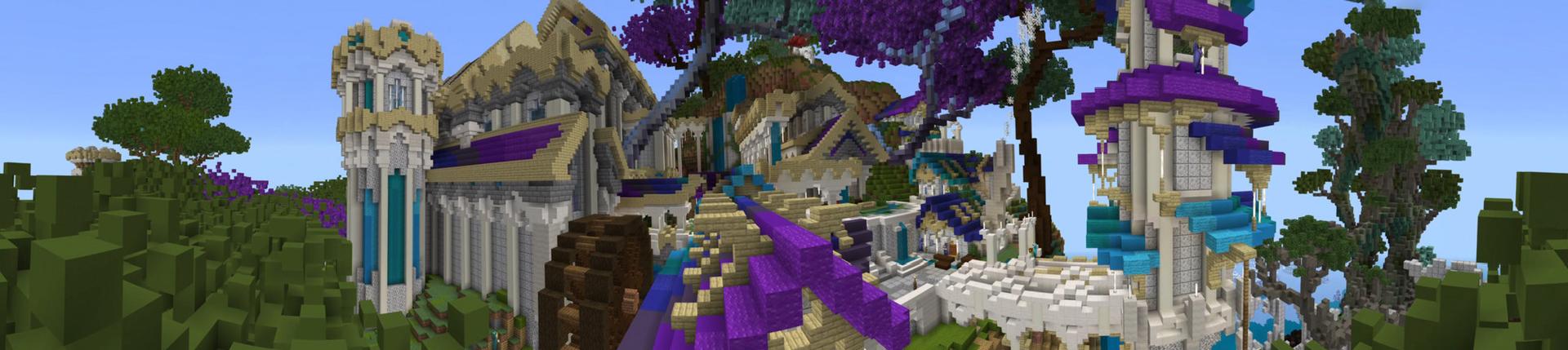 Panorama of the Minecraft Bedrock Marketplace product Elven Castle: Elenore created by Team Visionary.