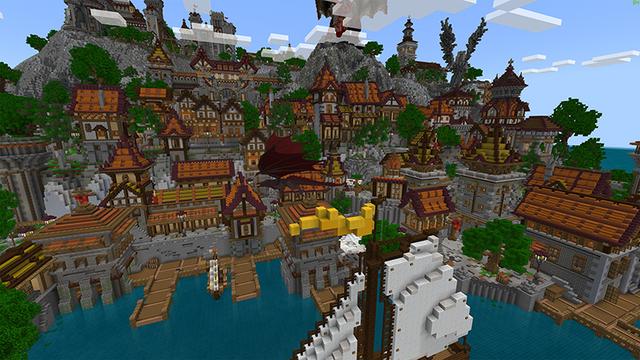 Screenshot of the Minecraft Bedrock Marketplace product Free Dragon Riders created by Team Visionary.