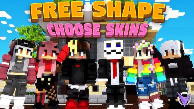 Thumbnail of the Minecraft Bedrock Marketplace product Free Shape: Choose Skins created by Team Visionary.