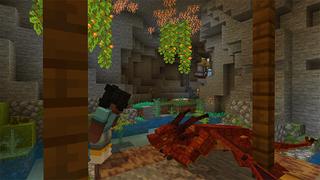 Screenshot of the Minecraft Bedrock Marketplace product Frozen Dragon Village created by Team Visionary.