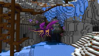 Screenshot of the Minecraft Bedrock Marketplace product Frozen Dragon Village created by Team Visionary.