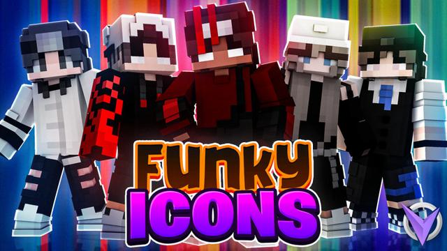 Thumbnail of the Minecraft Bedrock Marketplace product Funky Icons created by Team Visionary.