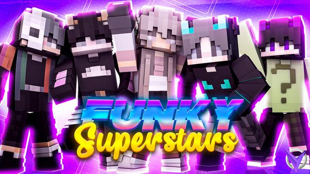 Thumbnail of the Minecraft Bedrock Marketplace product Funky Superstars created by Team Visionary.