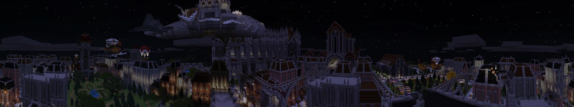 Panorama of the Minecraft Bedrock Marketplace product Gear City created by Team Visionary.