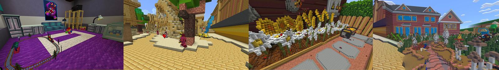 Panorama of the Minecraft Bedrock Marketplace product Giant Backyard created by Team Visionary.