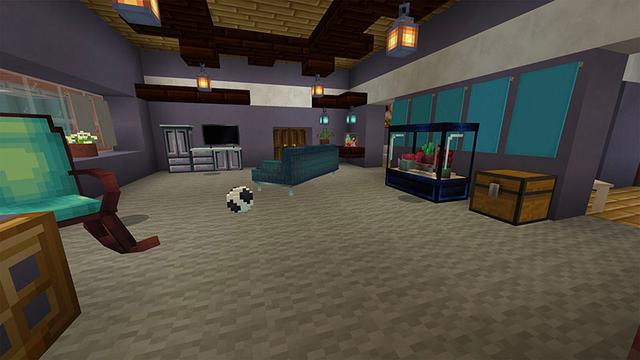 Screenshot of the Minecraft Bedrock Marketplace product Giant Backyard created by Team Visionary.